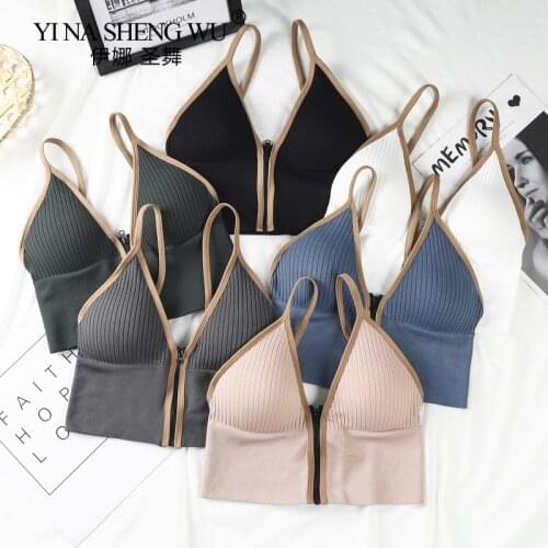 Sports Bra Sexy Zipper Top Fitness Women Sportswear Feminine Sport Top for Fitness Gym Female Underwear Running Push Up Lingerie
