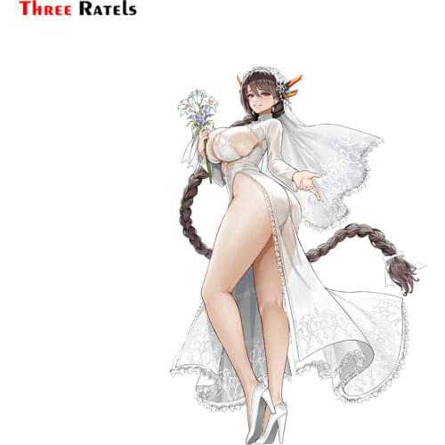 Three Ratels A607 Black Wyrm S9 Last Origin Cartoon Anime Sticker For Yamaha Motorcycle Gifts Waterproof Decals Vinyl Material