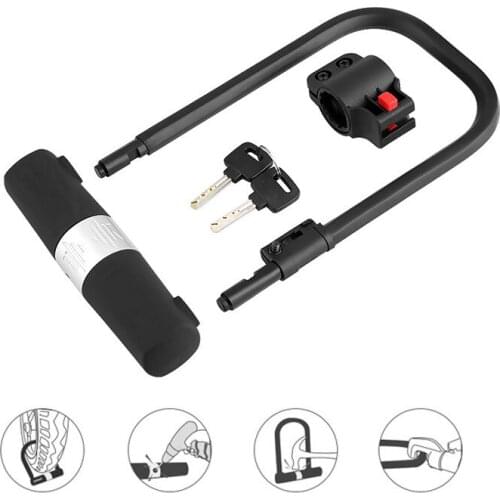 Bicycle U-lock bicycle key lock safety carbon steel bicycle lock safe security motorcycle mountain bike accessories key pad