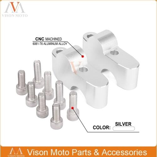 Aluminum Alloy HandleBar Height Riser Handle Bar Mount Clamp For Benelli BJ250 BJ 250 TNT 125 TNT125 TNT135 TNT250 2015-2018