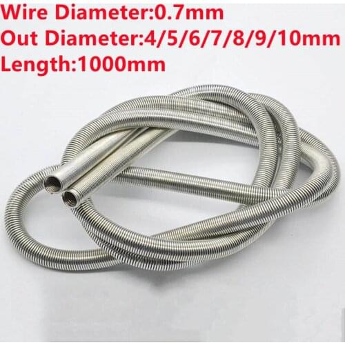 1PCS,Custom Stainless Steel Small Compression Coil Springs Long Extension,0.4mm Wire Diameter*(2-6)mm Out Diameter*1000mm Length