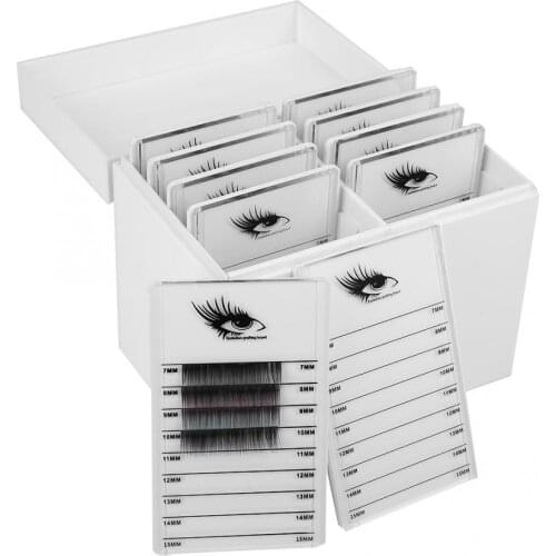 10 Layers Clear Eyelash Storage Box Makeup Organizer False Eyelashes Glue Pallet Display Box for Grafting Eye lashes Extension