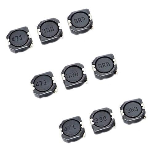 100Pcs 105R Series SMD 10.3*10.4*5.0mm 2.2/3.3/4.7/6.8/10/15/22/27/33/47/68/82uH Winding Wire Wound Power Coilcraft Inductor