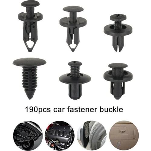190 Pcs Car Plastic Trim Door Panel Retainer Clips Rivet Fastener Mud Screw