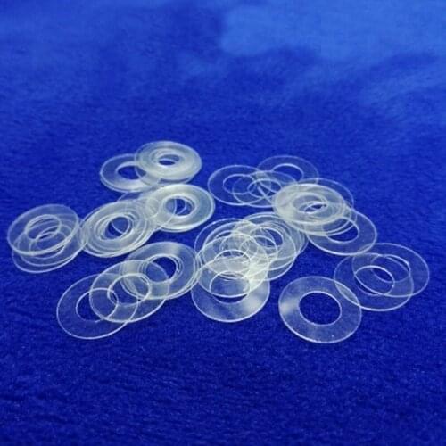 30Pcs M2 M2.3 M2.5 PVC Transparent plastic Flat gasket rubber insulation washer thin Screw hard meson 5mm L
