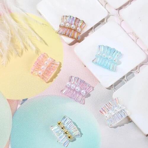 5PCS Nail Aurora Skirt 3D Rhinestones Aurora Jewelry For Nail Art DIY Glitter Acrylic Nail Art Nail Art Decoration Accessories