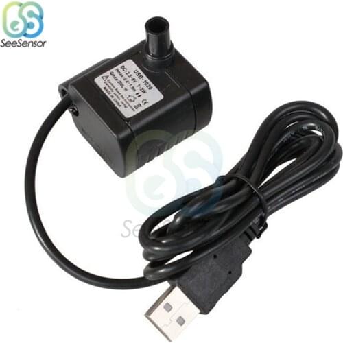 DC 3.5V-9V 3W USB Brushless Submersible Fountain Pond Water Pump for Aquarium Fish Tank Plastic