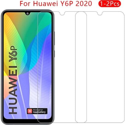 Case for huawei y6p 2020 cover tempered glass screen protector on y 6p 6 y6 p y6p2020 protective phone coque bag accessories 360