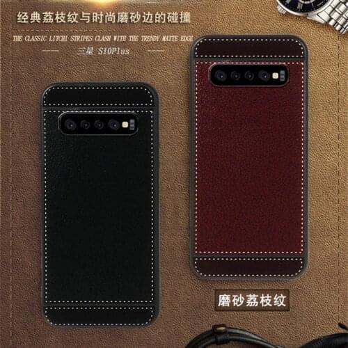 For Samsung S10 Plus Case G9750 6.4 Inch Black Red Blue Pink Brown 5 Style Phone Soft Silicone Samsung Galaxy S10 Plus Cover