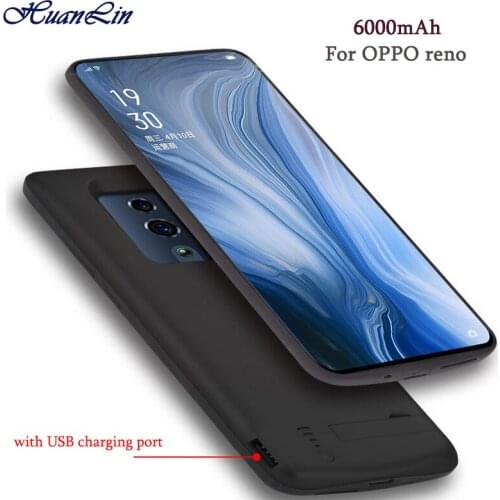 6000mAh Power Bank Battery Charger Case For OPPO reno External Backup Charging Cover For OPPO reno Battery Case with USB Port