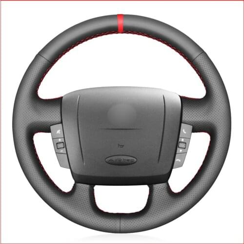 Artificial Leather Red Marker Steering Wheel Cover for Peugeot Boxer 2006-2019 Citroen Jumper Relay Fiat Ducato Ram ProMaster