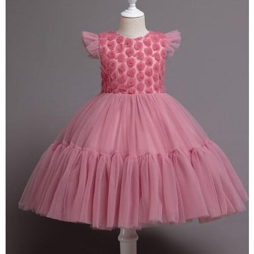 Flower Girl Dresses for Weddings Fluffy Dresses for Baby Childrens Girls Princess Dress Halloween Outfits Party Dress for Kids