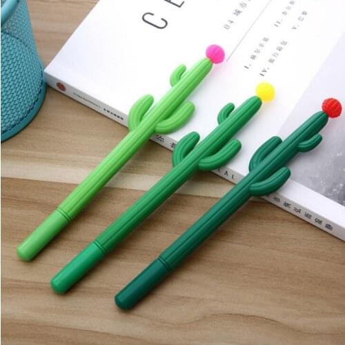 Cactus Gel Pen School Office Signature Pen Cute Creative Design Student Personality Writing Stationery LX1984