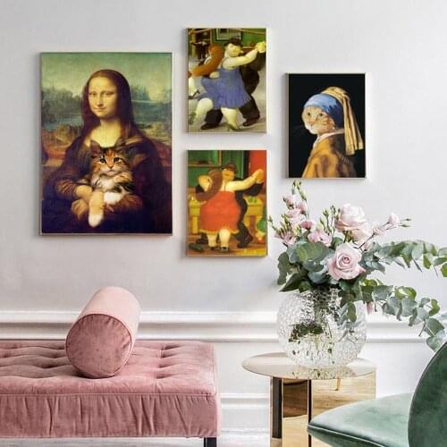 Nordic Funny Art cartoon Canvas Paintings Poster And Print Wall Picture For Bedroom Living Room Decorative Picture Home Unframed