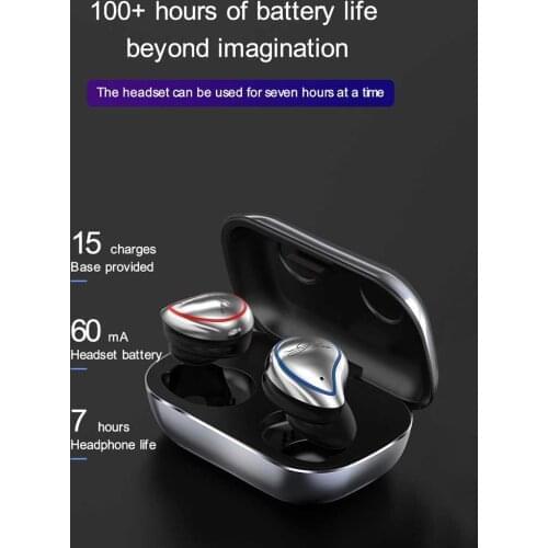 Kebidu TWS Music/Sport Wireless Bluetooth Touch Headset 5.0 Binaural Sport In-Ear trendy Earphone For IOS/Android