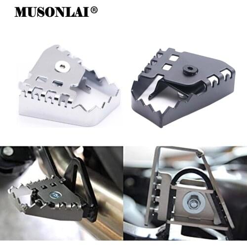 Motorcycle Rear Foot Pegs Brake Lever Pedal Extend Rear Brake Extension Peg Pad Extender For BMW F650GS F700GS F800GS 2008-2016