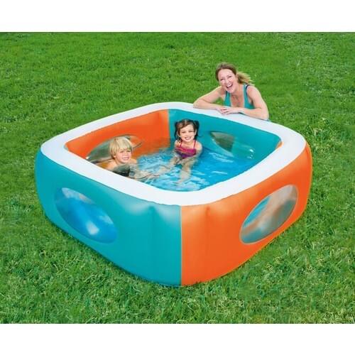 Inflatable Paddling Pool Colorful Transparent Window
