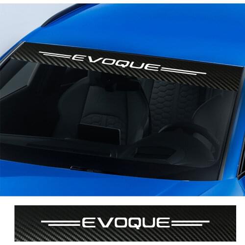 Carbon fibre Car Front Windshield Stickers For Land Rover Freeland EVOQUE
