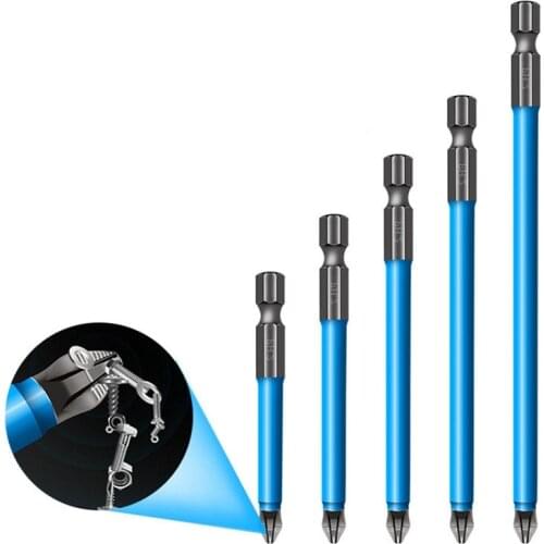 Screwdriver Bits Anti-slip with Magnetic 1/4" Hex Shank Fits Hand Electric Drill Driver Hand Accessories