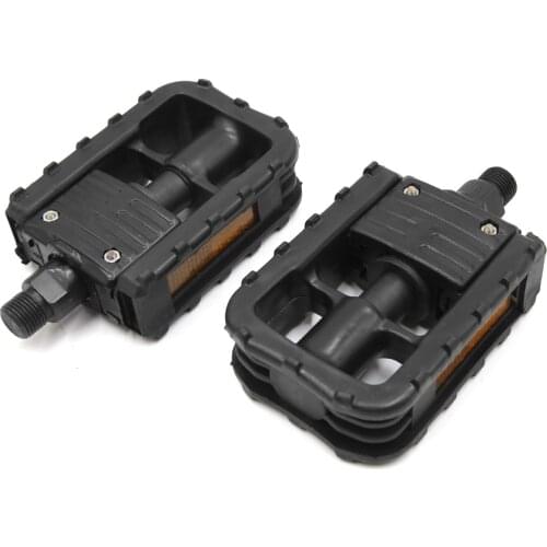 Uxcell 1 Pair Bicycle Pedals Ultralight Non-slip Black Aluminum Alloy Mountain Bike Folding Platform Road Bike Accessories