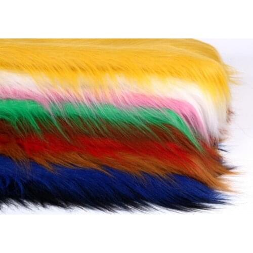 Luxury Long Hair Faux Fur Fabric Plush Toy Fabric 50x150cm
