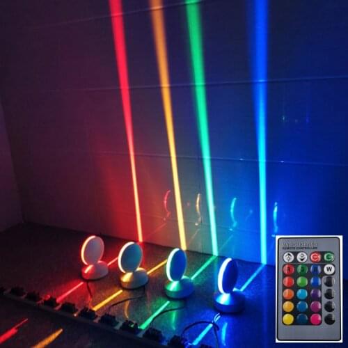 10W RGB LED Door Frame Window Sill Wall Light With Remote Door Corridor Aisle Spotlight for Home KTV Hotel Decoration Wall Lamps