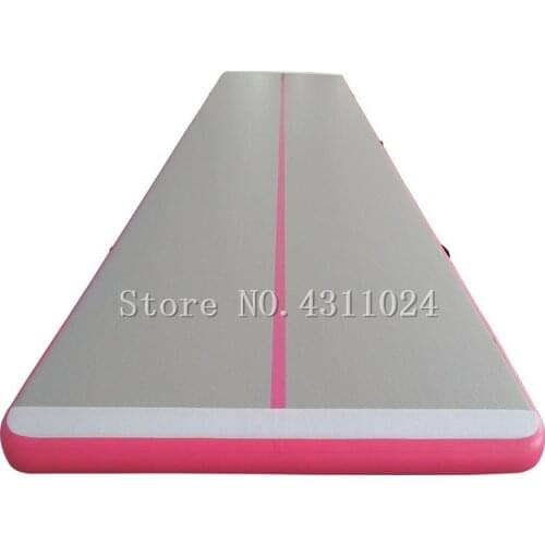 Air Track 7x1x0.1m Inflatable Gymnastics Tumbling Air Track Mat with Electric Air Pump for Cheerleading