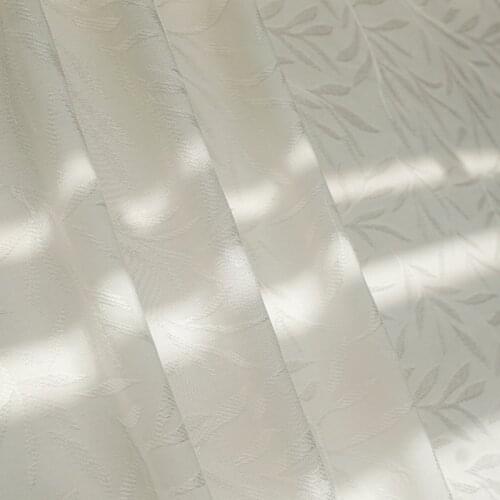 High quality rayon tissus Beautiful bamboo leaf jacquard fabric High end dress DIY cheongsam tissus