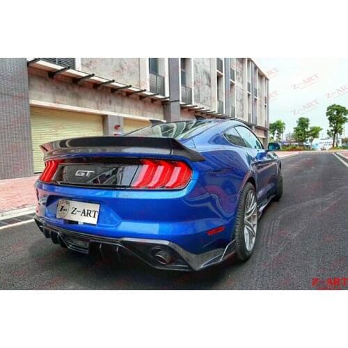Z-ART carbon fiber rear spoiler for Ford Mustang 2015-2019 carbon fiber rear wing for Mustang 2015-2019 free shipping by EMS