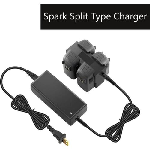 4 in 1 Split Type Battery Charger Quick Charging Board 4 Interface Intelligent Smart Display 4 Batteries Same Time For DJI Spark