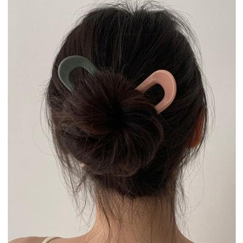 New Style Ladies Elegant Golden Silver U-shaped Women Hairpin, Hair Claw, Retro Hairpin Headband, Fashion Hair Accessories