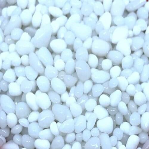 100g Color Natural Glass Bead Stone aquarium Fish Tank Accessoreis for Succulent Bonsai Home Decor White