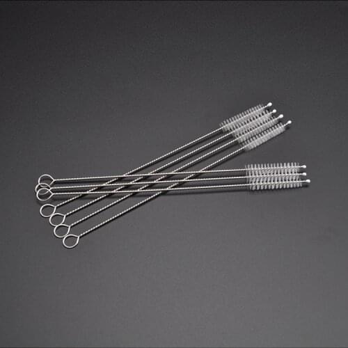 1000pcs 175mm 200mm 240mm Stainless Steel Nylon Straw Cleaning Brush Drinking Pipe Tube Cleaner Baby Bottle Clean Tools