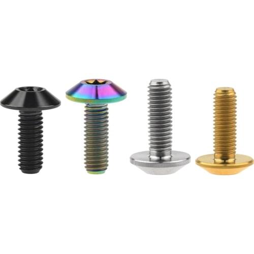 4/ 8 /12Pcs Titanium Bolts M5X12mm & M5X15mm Torx Umbrella Head Screw for Motorcycle Bicycle Parts