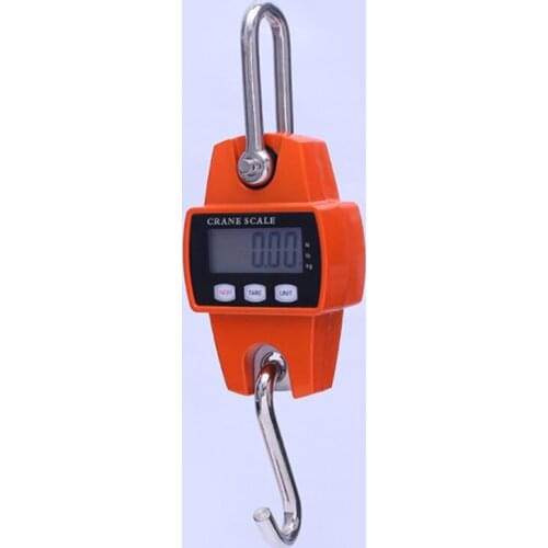 5pcs 300kg Weight Crane Scales Mini Crane Scale Portable LCD Digital Weighing Balance Electronic Stainless steel Hook Hanging