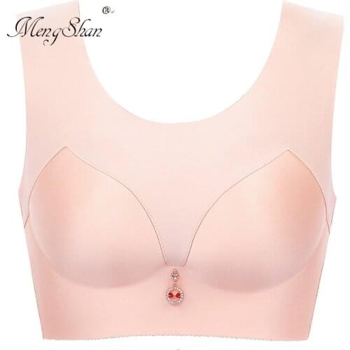 Large Sleep Bra Female underwear Vest can be worn out lingerie femme big size bra Breast care plus size bra 52D 120C 50D