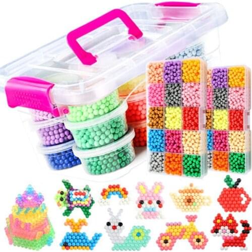 Childrens educational creative water mist magic sticky beads Magic water mist magic bead set handmade diy toy gifts for kids