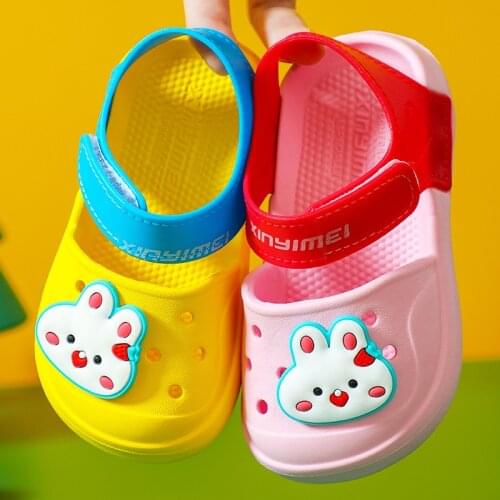 Childrens Hole Shoes 2021 New Baby Princess Summer Girls Sandals Beach Shoes Boys Non-slip Soft Bottom Baotou