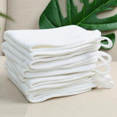 Baby Face Towel 30x32cm Bamboo Cotton Soft Baby Towels Children Handkerchief Newborn Feeding Bib Face Washcloth Can Be Hung