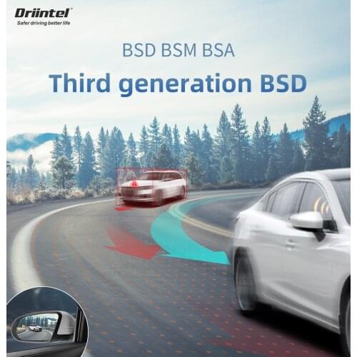 Driintel RCTA AOA 24GHz Millimeter Wave Radar Blind Spot Monitoring BSA BSD BSM Dedicated Mirror Blind Spot Detección Auxiliary