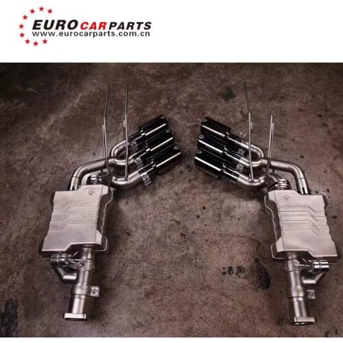 G class w463 electroplating chrome color stainless steel loud sound 6 tips exhaust system fit for G63 G65 G55