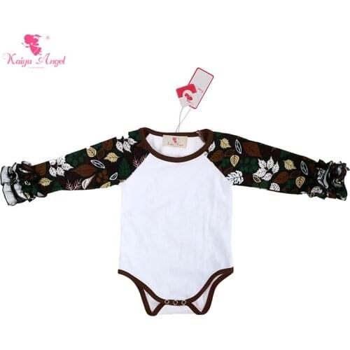 Kaiya Angel Camouflage Bodysuit Baby Girls Clothes Long Sleeve Infant Clothes Fall Winter Cotton Girl Bodysuit 0-24M 5pcs/lot