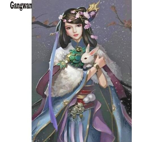 Ancient beauty Picture 5D DIY Diamond Painting Oriental woman,singer,geisha Full Square/round Diamond Embroidery Rhinestone arts