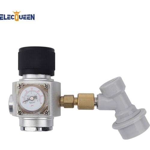 CO2 Mini Gas Regulator & corny keg ball lock disconnect for beer tap,homebrew GAS regulator 2019 Top quality