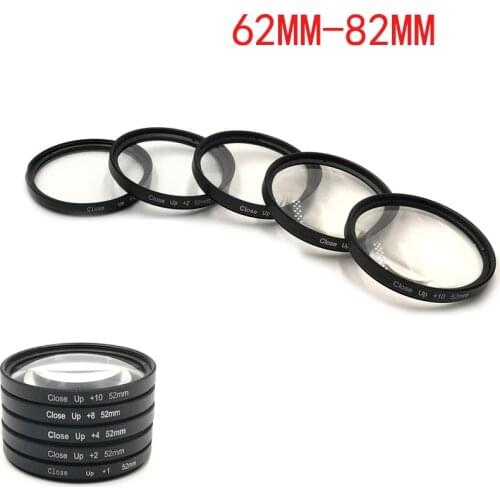 62mm 67mm 72mm 77mm 82mm +1 +2 +4 +8+10 Macro Close Up Lens Filter Kit For cameras
