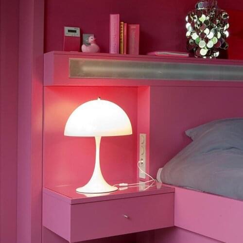 Creative Mushroom Table Lamp Bedroom Bedside Lamp Modern Minimalist Desk Lamp Home Decor Office Study Reading Lighting Fixtures
