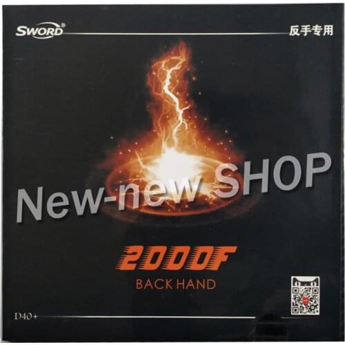 Sword 2000F Back-Off Pips-In Table Tennis (PingPong) Rubber with Sponge