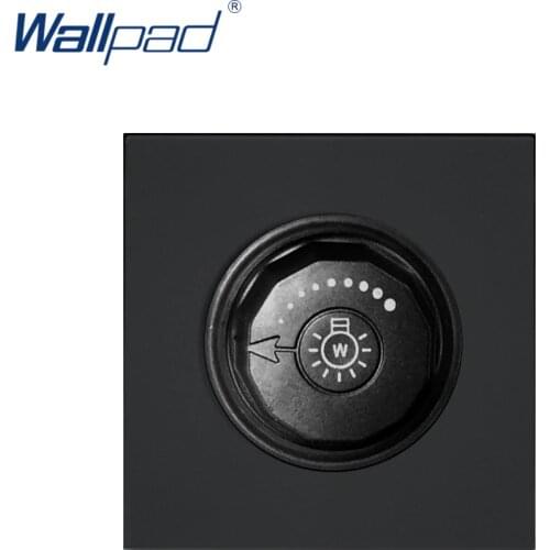 Wallpad Luxury LED Dimmer Switch Outlet Function Key For Wall White And Black Plastic Module Only