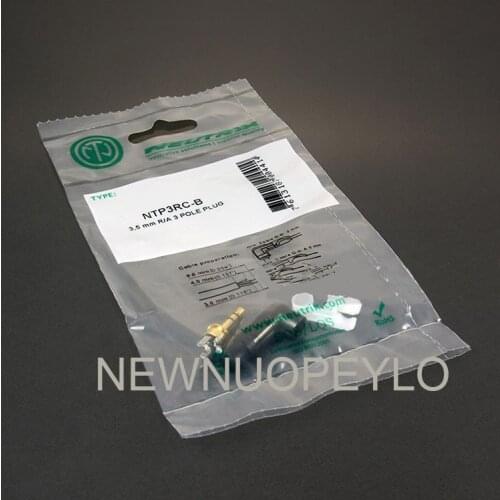NEUTRIK stereo 3.5mm small three core bending plug gold plated headphone dual channel soldering NTP3RC-B original