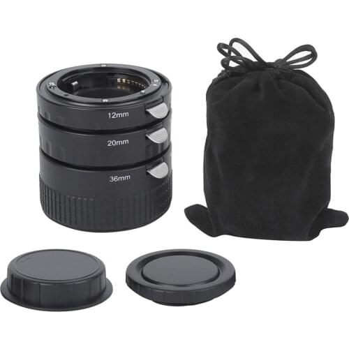 NEW 12mm+20mm+36mm Macro Adapter Ring Close-up Automatic Focusing for Nikon D7000 D3100 D800 Lens SLR Camera